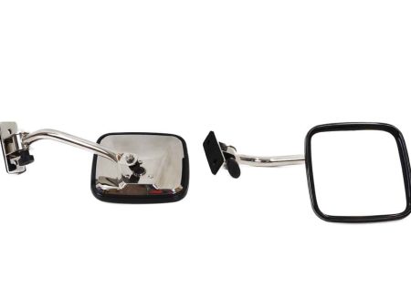 Kentrol Mirror Jeep Wrangler TJ JK (1997-2018) E-Z Detach - Polished or Black Online Sale