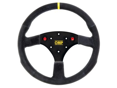 OMP 320 Alu S   SP Racing Steering Wheel [Flat 3 Spokes] Black For Cheap