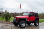 Fishbone Offroad Tube Fenders Jeep Wrangler TJ (97-06) [Front w  Hex-Mesh Panels] Black Textured on Sale