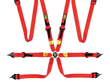 OMP First 2  Pull Up Racing Harness [FIA 8853-2016] Black or Red Online