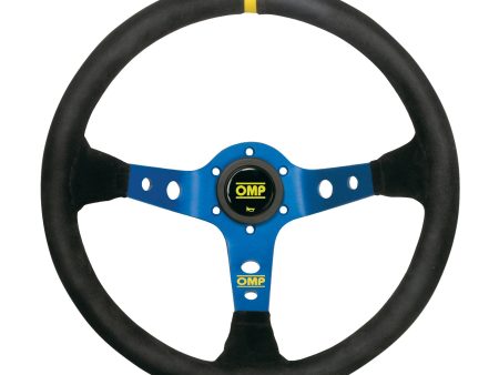 OMP Corsica Scamosciato Dish Spoke Steering Wheel [Suede Rim] Blue or Black Sale