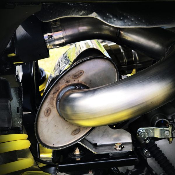 MBRP SXS UTV Single Slip-on Exhaust Can-Am Maverick Sport 1000R (18-21) [Performance or Sport Series] Polished   Center or Side Exit Sale