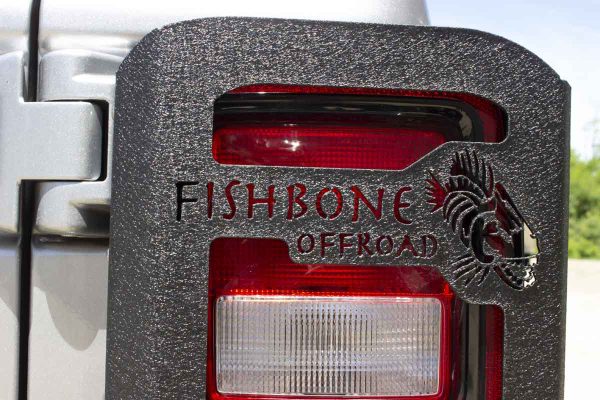 Fishbone Offroad Tail Light Guards Jeep Wrangler JL (18-23) Black Textured Powder Coat Cheap