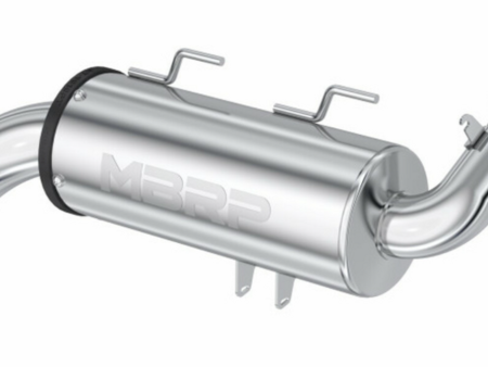 MBRP 5  ATV Slip-on Exhaust Polaris Sportsman Touring (11-22) [Performance Muffler] Polished Hot on Sale