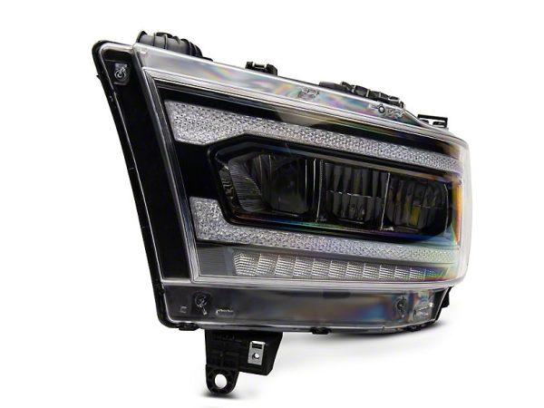 Raxiom Projector Headlights Dodge Ram 1500 w  Factory Halogen (19-23) [LED DRL] Black Housing  Clear Lens Hot on Sale