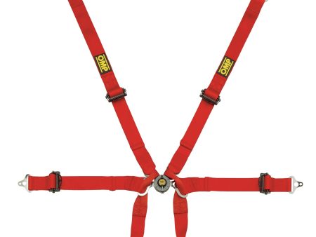 OMP Tecnica 2  Prototype Pull Up Racing Harness [FIA 8853-2016] Black or Red Sale