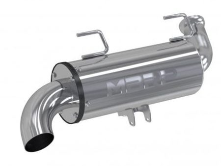 MBRP 5  ATV Slip-on Exhaust Polaris Sportsman 850 1000 High Lifter (17-22) [Performance Muffler] Polished Online now